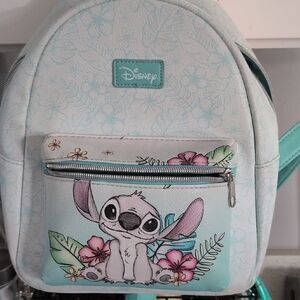 LOUNGEFLY Disney Pastel Blue Stitch  Backpack